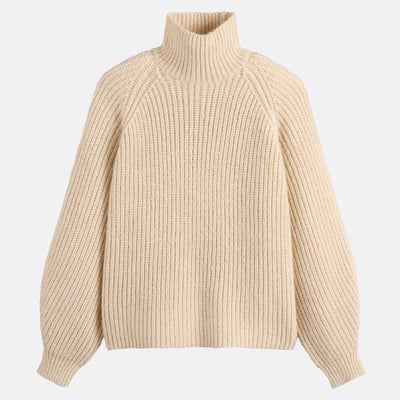 Luźny sweter/sweter z wysokim kołnierzem z grubej dzianiny LA REDOUTE COLLECTIONS