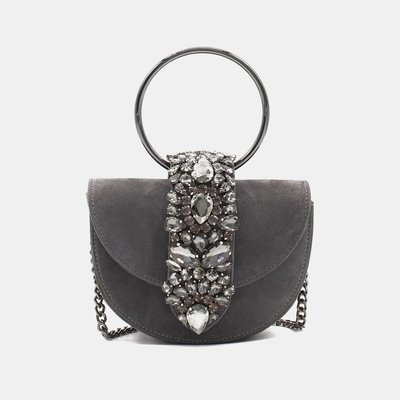 Sac à main en cuir demi-lune ALMA EN PENA