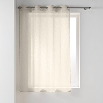 Voilage court à œillets en voile tissé DOUCEUR D'INTÉRIEUR