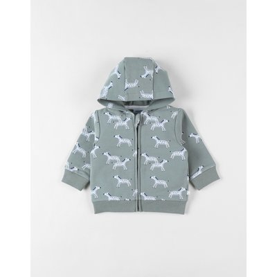 Sweat à capuche imprimés zèbres, eucalyptus NOUKIE'S