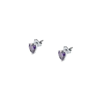 Boucles d'oreilles en argent 925 et oxyde de zirconium CLEOR