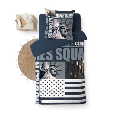 Housse de couette + taie Collection New York la liberté DOUCEUR D'INTÉRIEUR