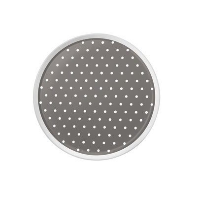 Assiette apéritif (lot de 6) - PLUMETIS GRIS MEDARD DE NOBLAT