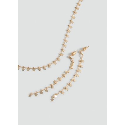 Ensemble collier et boucles d'oreilles MANGO TEEN