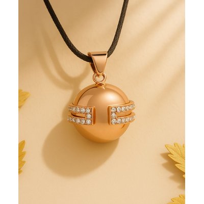 Bola de grossesse - Déesse - Doré Or Rose - Cristaux Swarovski CACHE COEUR