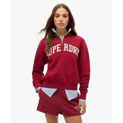 Sweat à col zippé et motif appliqué Athletic Essentials SUPERDRY