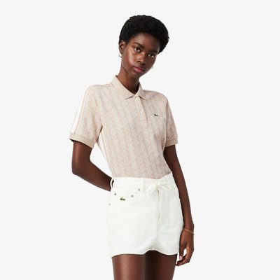 Polo slim fit jacquard monogramme LACOSTE