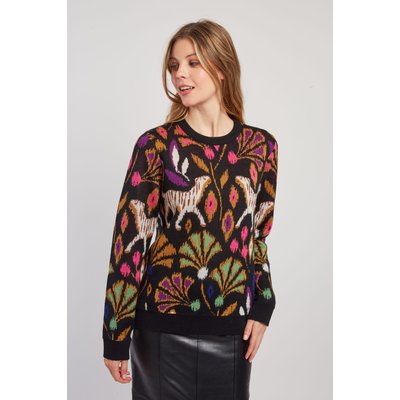 Pull à motif col rond CANDICE DERHY
