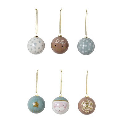 Lot 6 Boules de Noël esprit nordique VERTBAUDET