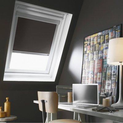 Store de toit occultant cadre alu compatible VELUX® MADECOSTORE