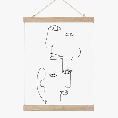 Les demoiselles, affiche seule 30x40cm COTTON BIRD