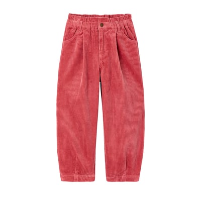 Pantalon velours balloon VERTBAUDET
