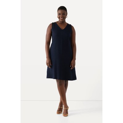 Robe en bouclette, coupe évasée, col V ULLA POPKEN