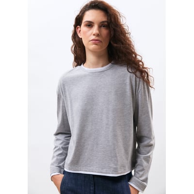 T-shirt en jersey manches longues col rond HUMILITY