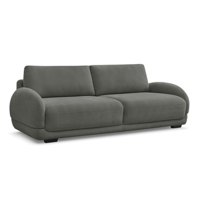 Canapé droit convertible 3 places en tissu lisse, MONICA BOBOCHIC
