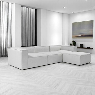 Canapé d'angle modulable gris - côté droit SPELLO PIER IMPORT