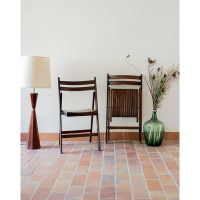 Paire de chaises pliantes Alma N°464 - Bon état DEBONGOUT