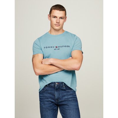 T-Shirt, runder Ausschnitt und Tommy-Logo TOMMY HILFIGER