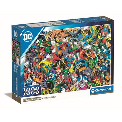 Compact 1000 pièces - impossible justice league CLEMENTONI
