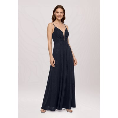 Robe de soirée à fils de fil textile VERA MONT