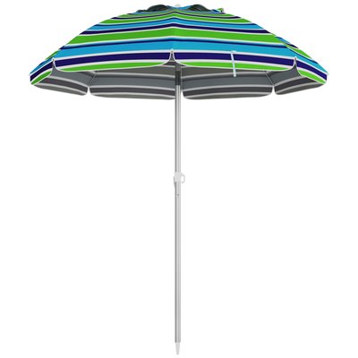 Parasol inclinable réglable de plage Ø178 cm sac inclus OUTSUNNY