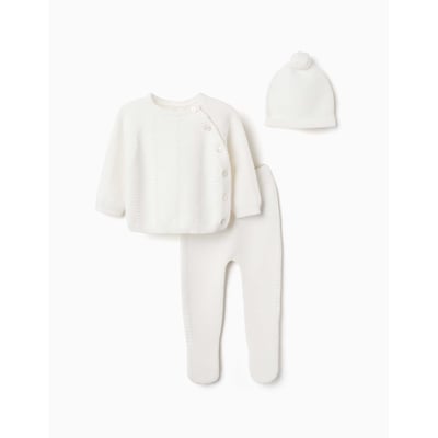 Ensemble 3 pièces en maille de coton ZIPPY