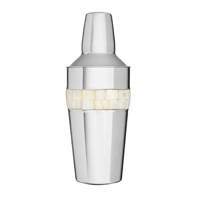 Mother of Pearl Cocktail Shaker in Stainless Steel SO'HOME