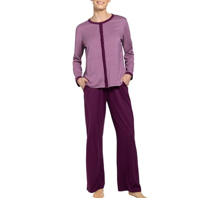 Ensemble pyjama long rétro en coton et modal LALIQUE IMPETUS WOMAN