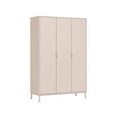 Dressing décor bois et métal 5 étagères 1 penderie ELLIE SWEEEK