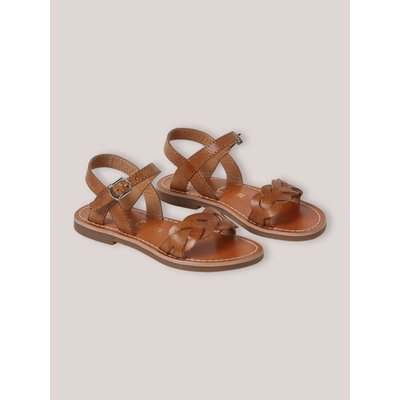 Sandales en cuir tressé CYRILLUS