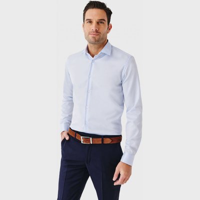 Chemise Slim fit sans repassage en twill de coton ACROSS