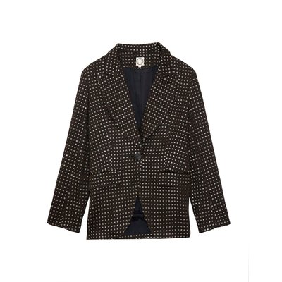 Veste Gaelle noire brodée INES DE LA FRESSANGE PARIS