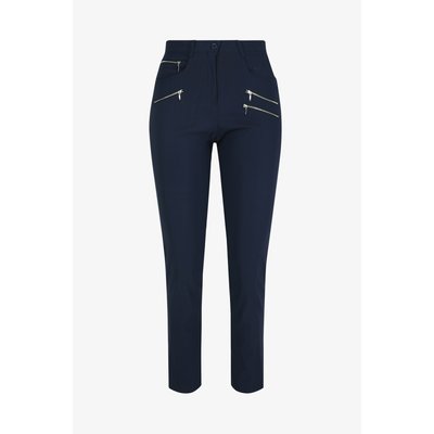Pantalon droit en bengaline orné de zip JEAN-MARC PHILIPPE