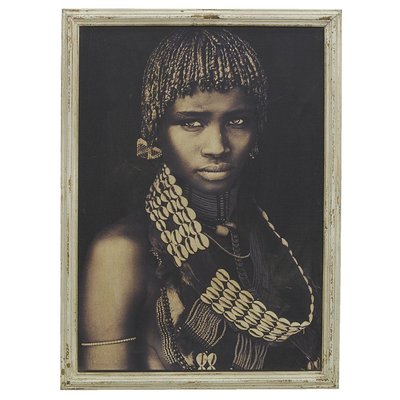 Tableau portrait femme africaine - Noir et blanc AUBRY GASPARD