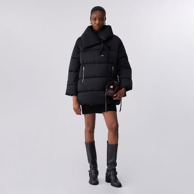 Blouson matelassé oversize en nylon brillant LIU JO