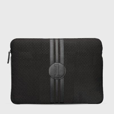 E2R Porte clés luxe en cuir noir et blanc numéroté OH MY BAG