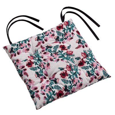 Galette de chaise matelassee Fleurs mazako EDEN