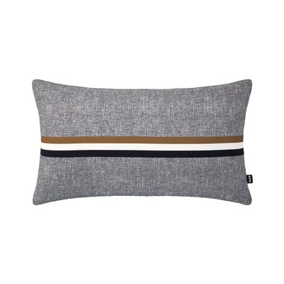 Housse de coussin en synthétique gris, ICONIC TAPE BOSS HOME