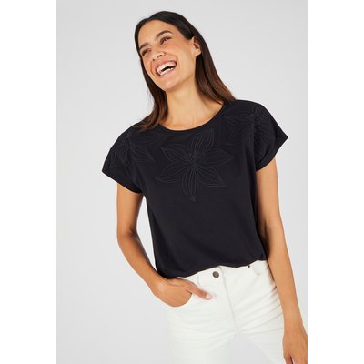 T-shirt broderie ton sur ton DAMART