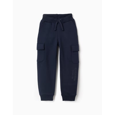 Pantalon de jogging en coton peigné avec poches cargo et imprimé ZIPPY