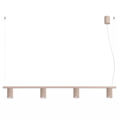 Lustre Aluminium Taupe GU10 4 Karbon EDEN