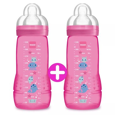 Lot de 2 biberons 330ml Easy Active MAM