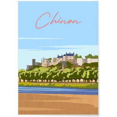 Affiche ville Chinon L'AFFICHERIE