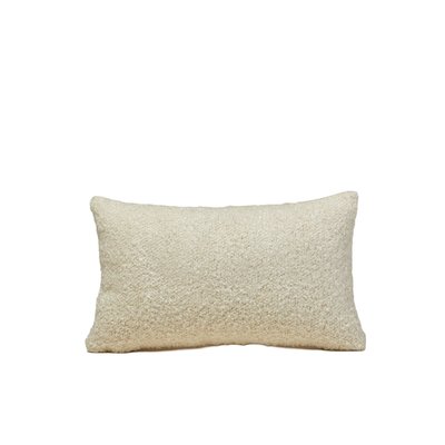 Housse de coussin Leonard  en Bouclette à l'aspect laineux Ecru 40x60 cm MADURA