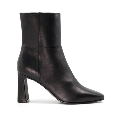 Bottines en cuir à talon évasé - ORLIE DUNE LONDON