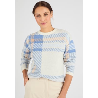 Pull jacquard à carreaux Thermolactyl DAMART
