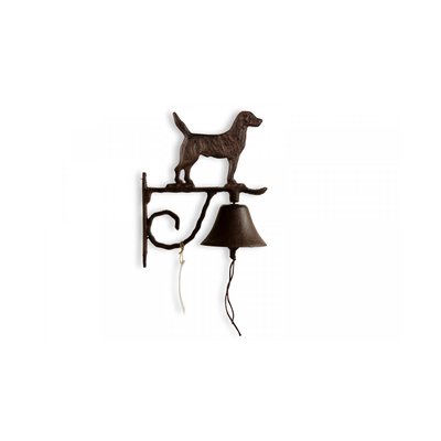 Cloche Chien Fonte Marron 21x11x26cm DECORATION D’AUTREFOIS