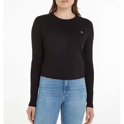 Langarm-Shirt mit rundem Ausschnitt CALVIN KLEIN JEANS