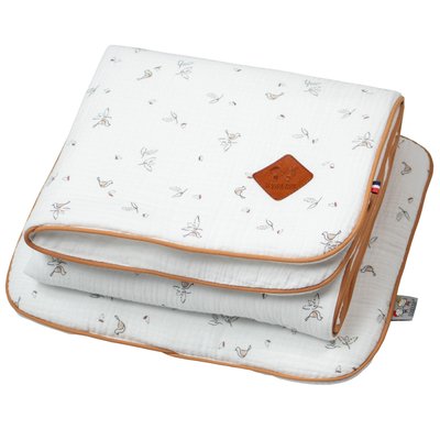 Ensemble couverture et coussin pour berceau ou couffin MELODY SEVIRA KIDS