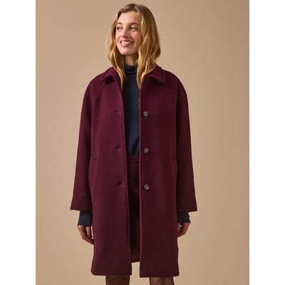 Manteau mi-long lainage uni CYRILLUS
